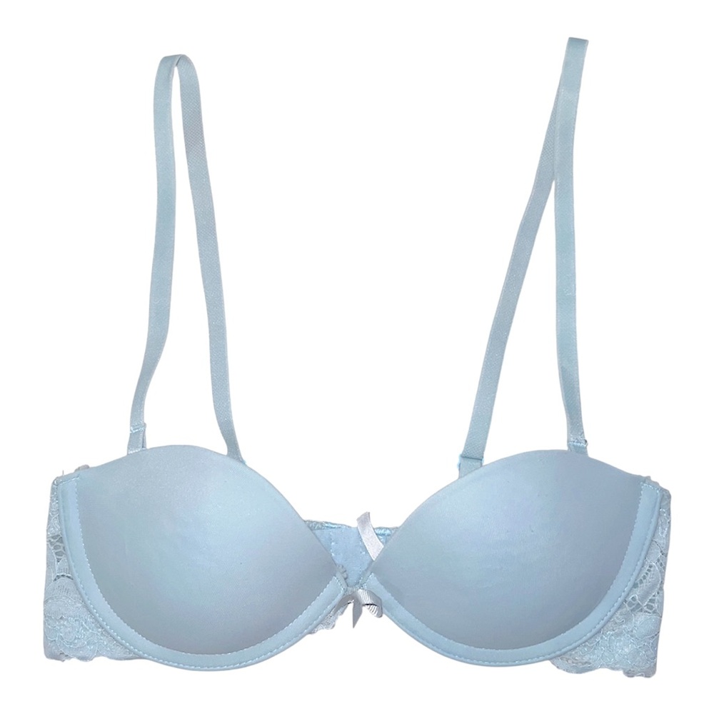 Light blue bra